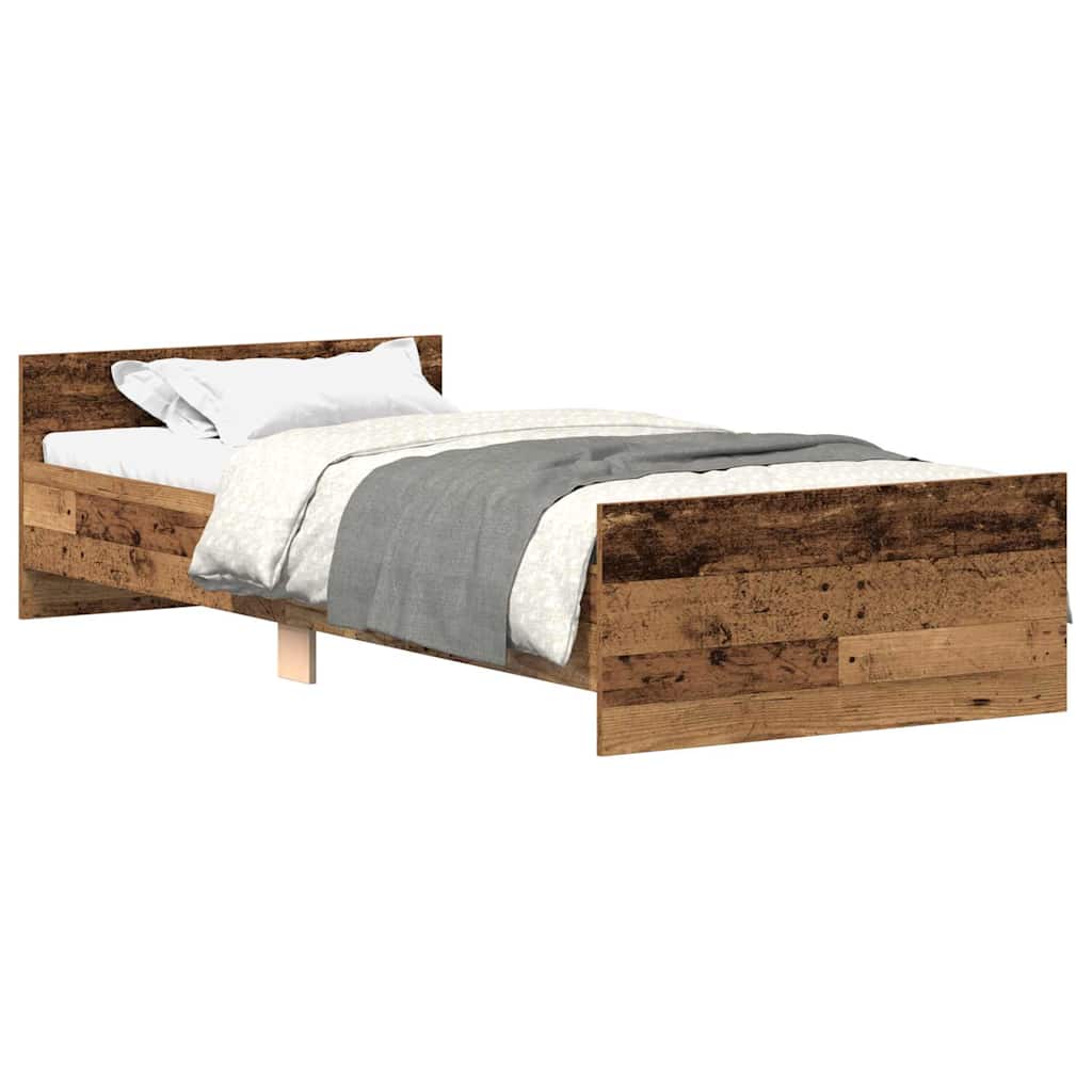 Giroletto senza Materasso Legno Antico 90x200cm in Truciolato | homemem39