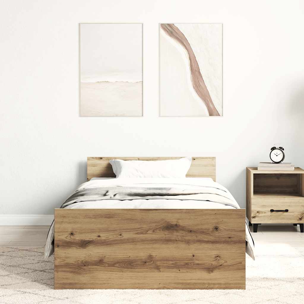 Giroletto senza Materasso Rovere Artigianale 90x200cm | homemem39
