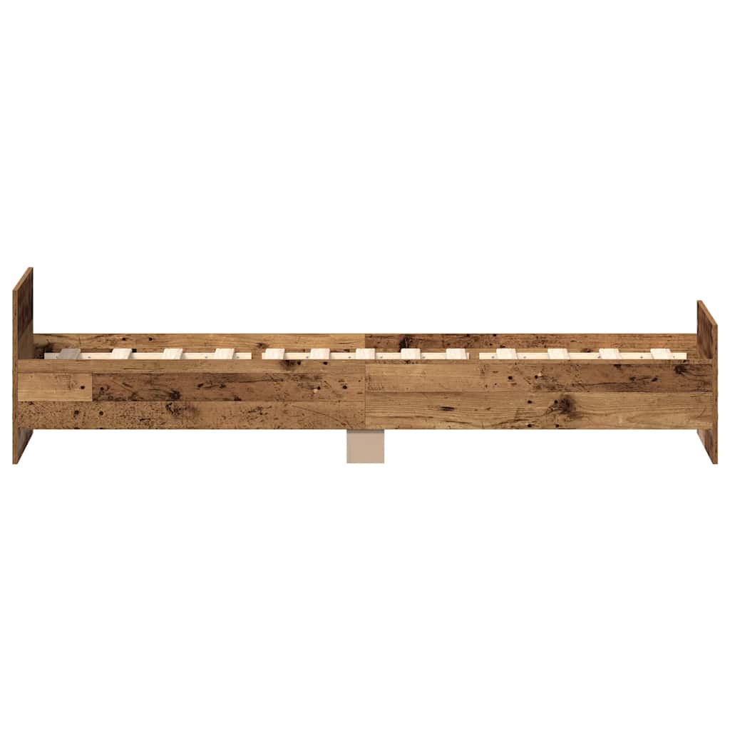 Giroletto senza Materasso Legno Antico 90x190cm in Truciolato - homemem39