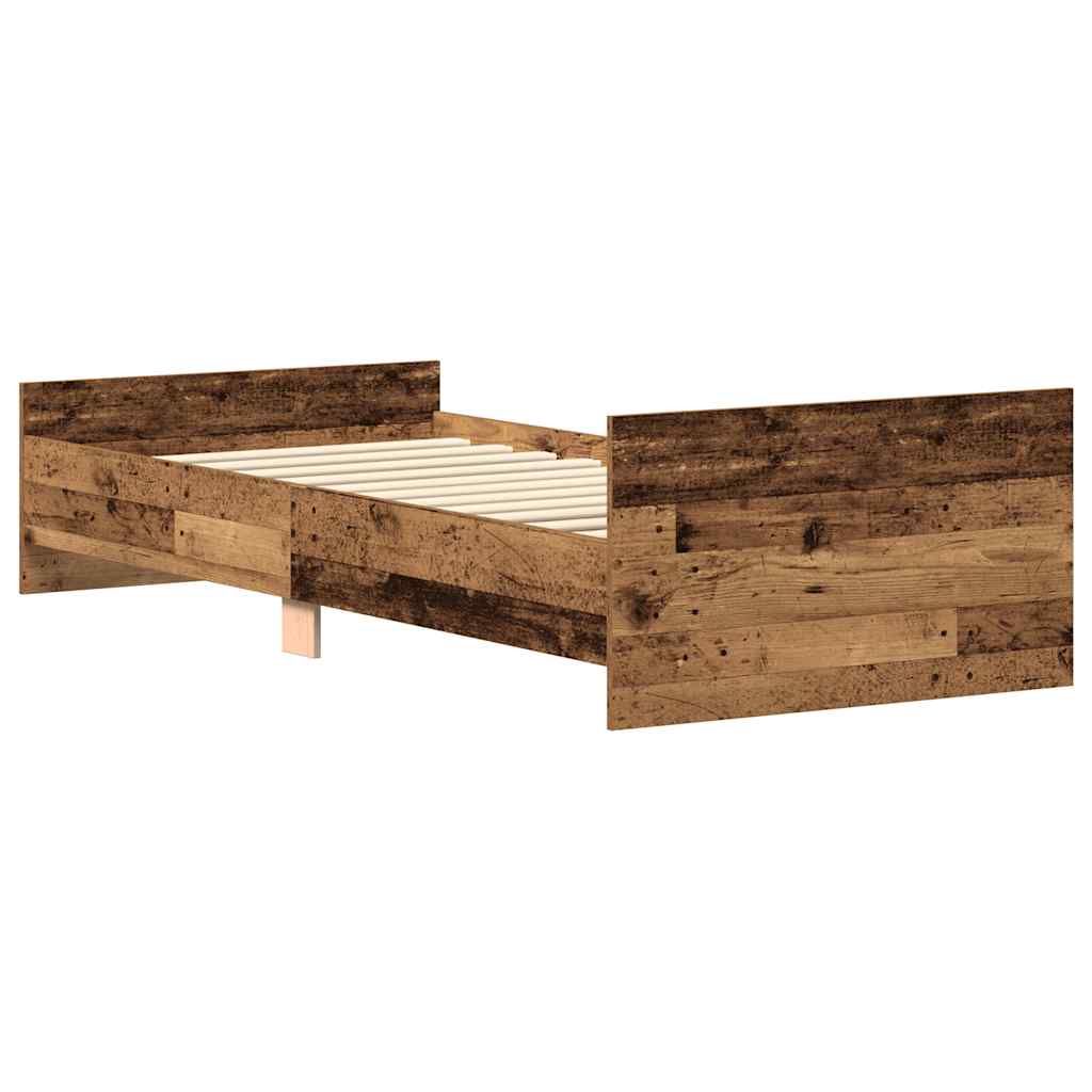 Giroletto senza Materasso Legno Antico 90x190cm in Truciolato - homemem39
