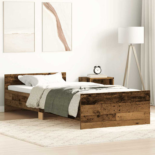 Giroletto senza Materasso Legno Antico 90x190cm in Truciolato - homemem39
