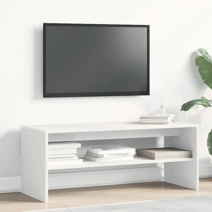 Mobile Porta TV Bianco 100x40x40 cm in Legno Multistrato - homemem39