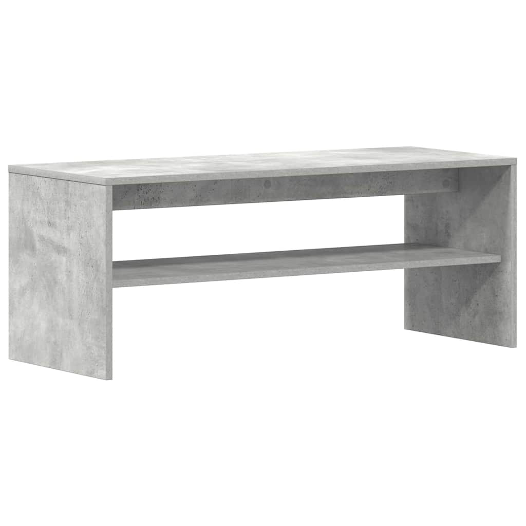 Mobile Porta TV Grigio Cemento 100x40x40cm in Legno Multistrato - homemem39