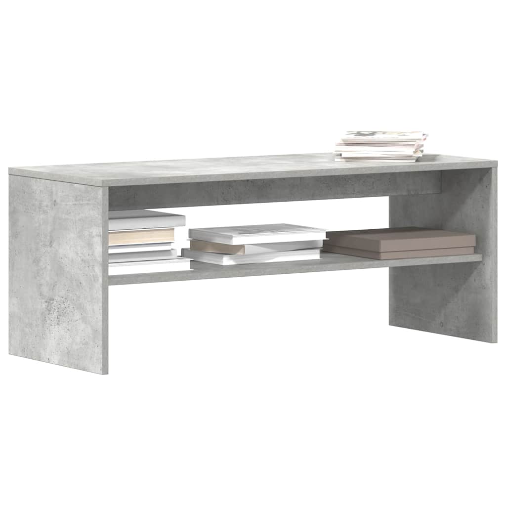 Mobile Porta TV Grigio Cemento 100x40x40cm in Legno Multistrato - homemem39