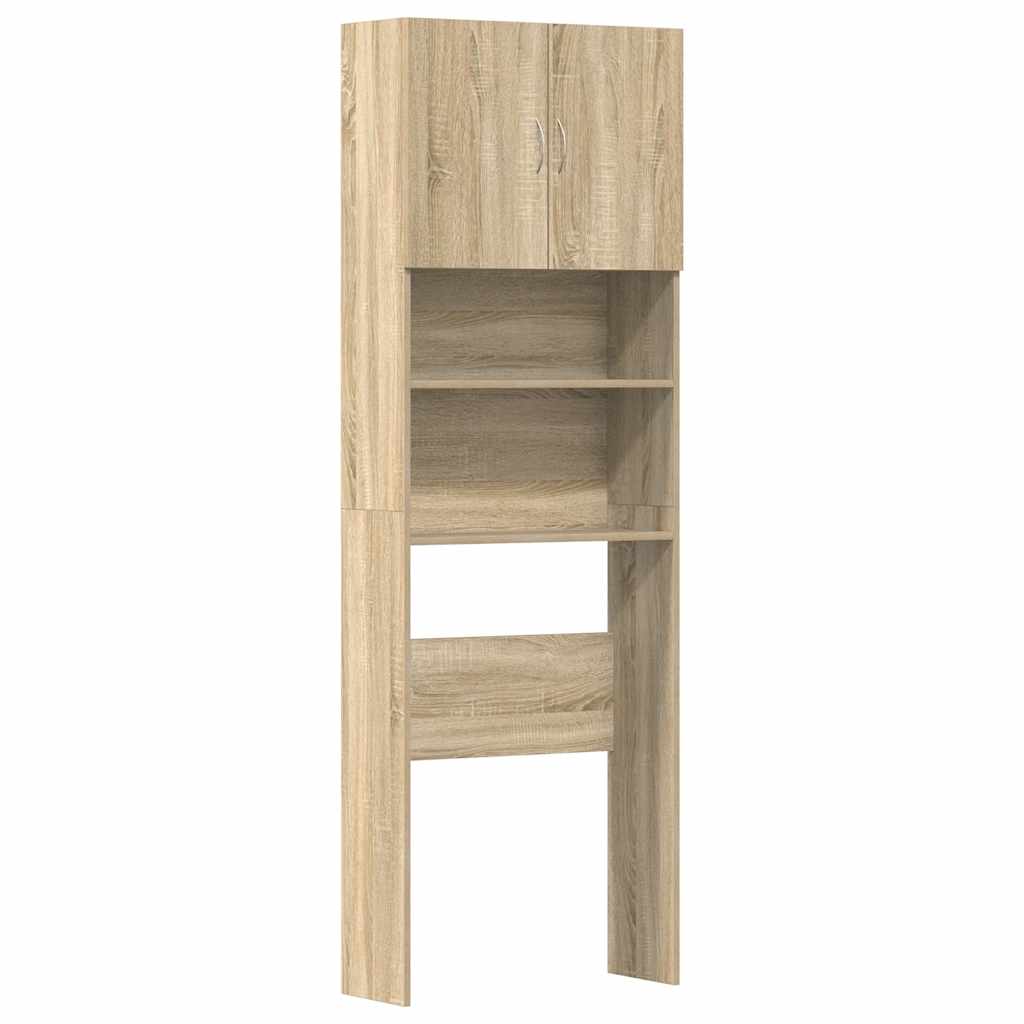 Mobile Lavatrice Rovere Sonoma 64x24x190 cm in Truciolato | homemem39