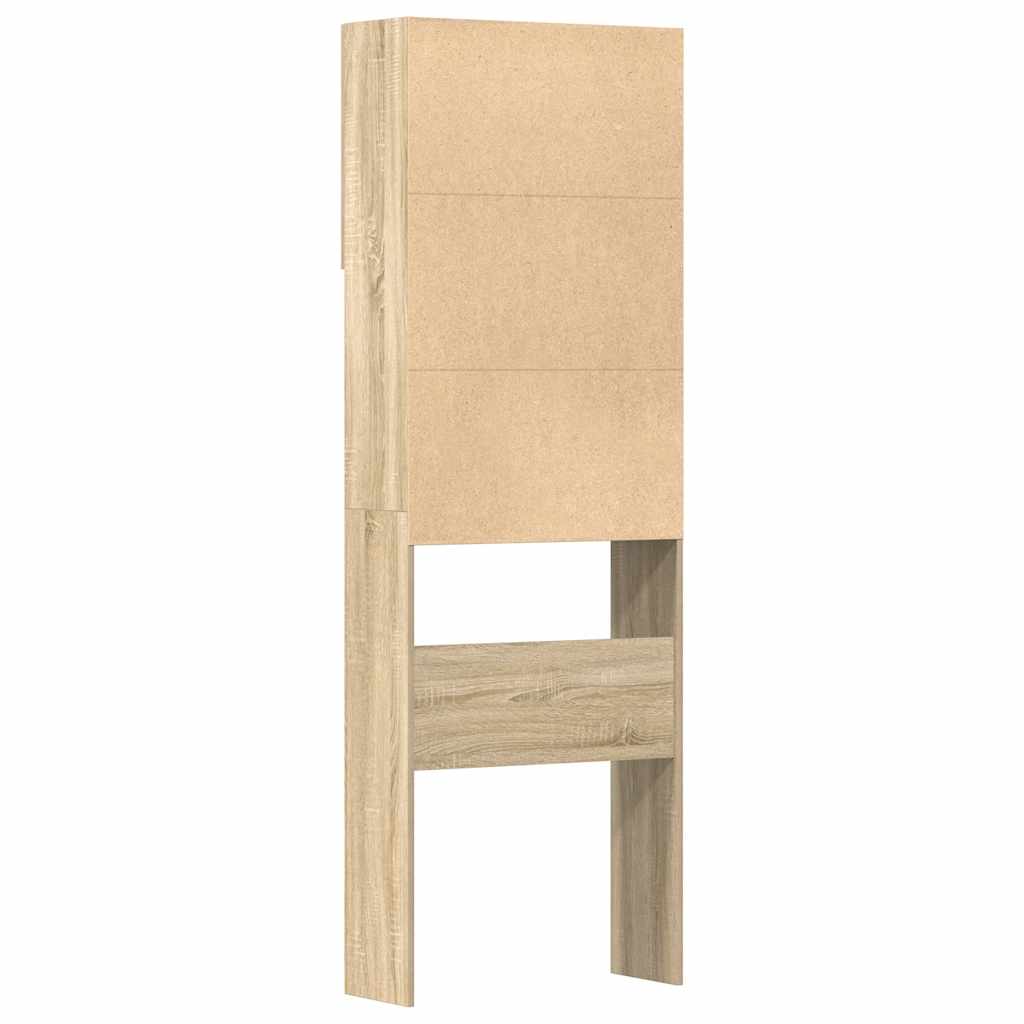Mobile Lavatrice Rovere Sonoma 64x24x190 cm in Truciolato | homemem39