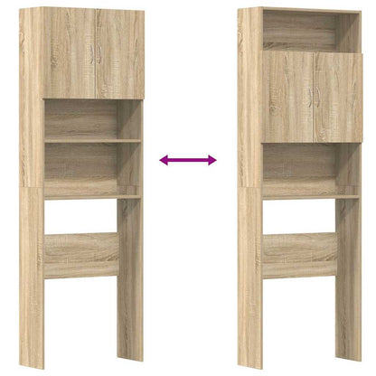 Mobile Lavatrice Rovere Sonoma 64x24x190 cm in Truciolato | homemem39