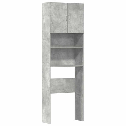 Mobile Lavatrice Grigio Cemento 64x24x190 cm Legno Multistrato | homemem39