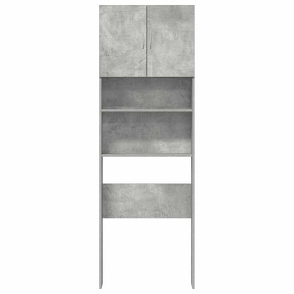 Mobile Lavatrice Grigio Cemento 64x24x190 cm Legno Multistrato | homemem39