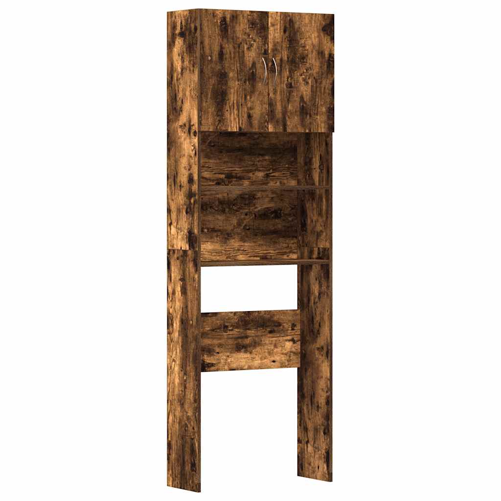 Mobile Lavatrice Rovere Fumo 64x24x190 cm Legno Multistrato | homemem39