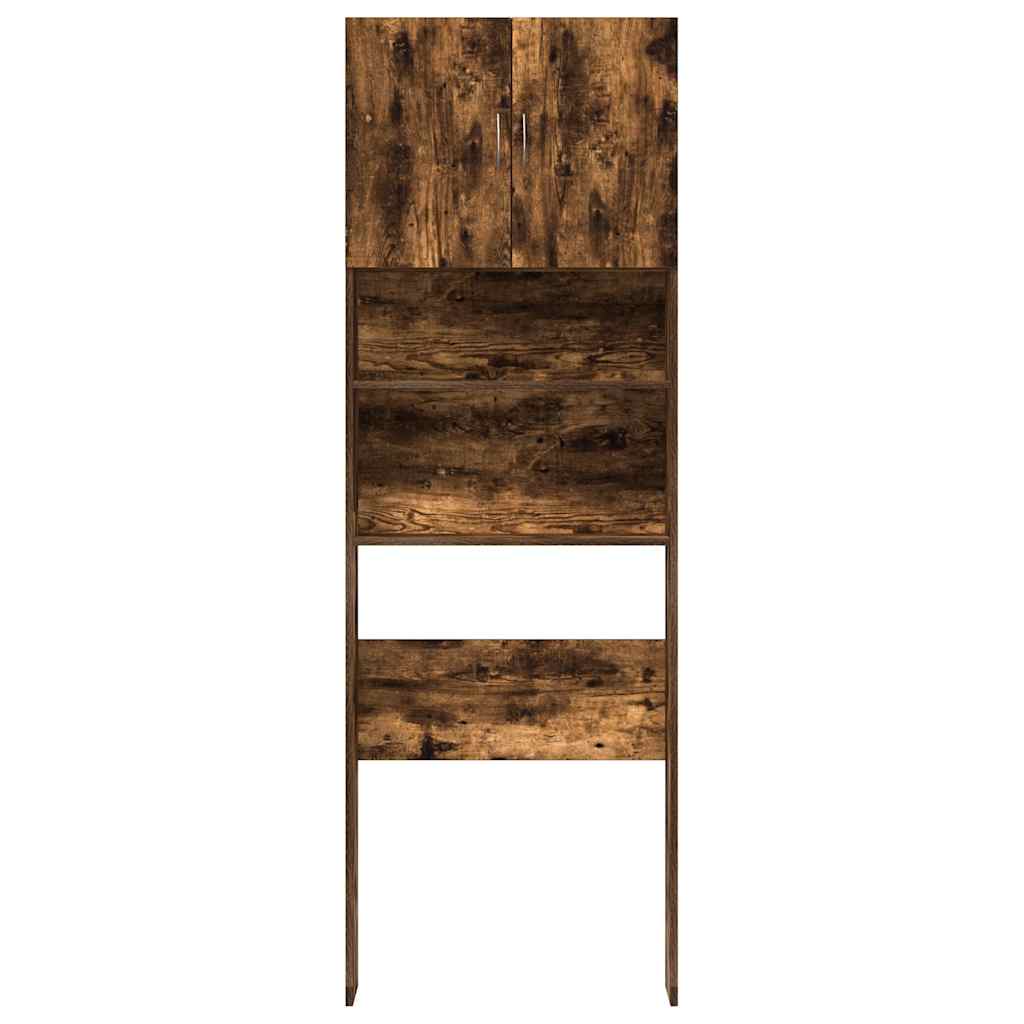 Mobile Lavatrice Rovere Fumo 64x24x190 cm Legno Multistrato | homemem39
