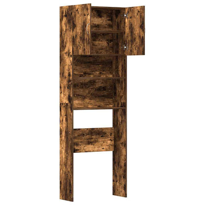 Mobile Lavatrice Rovere Fumo 64x24x190 cm Legno Multistrato | homemem39