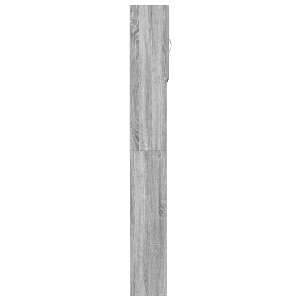 Mobile Lavatrice Grigio Sonoma 64x24x190 cm Legno Multistrato | homemem39