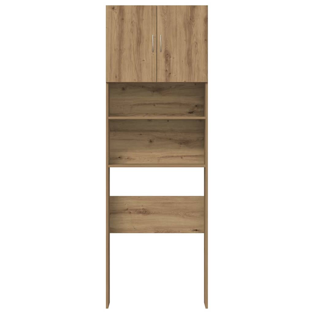 Mobile Lavatrice Rovere Artigianale 64x24x190 cm in Truciolato | homemem39