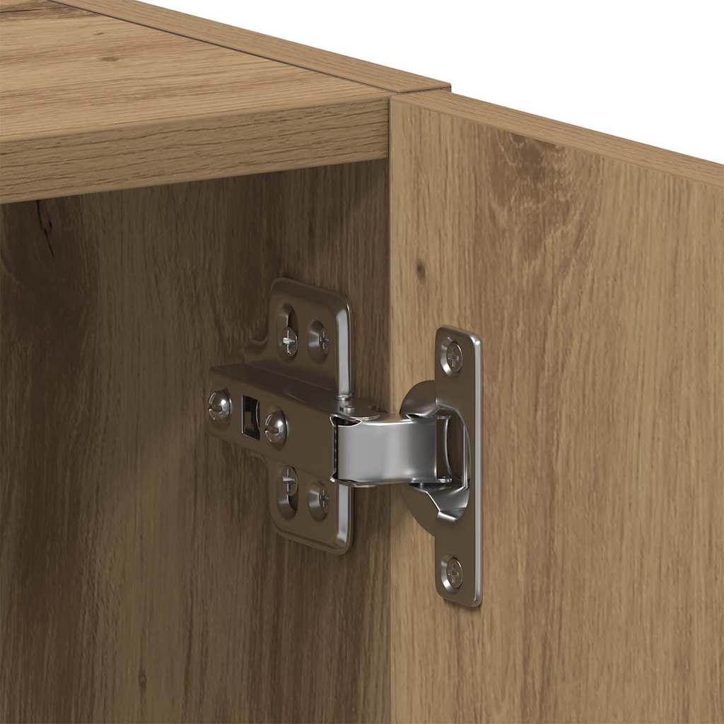 Mobile Lavatrice Rovere Artigianale 64x24x190 cm in Truciolato | homemem39