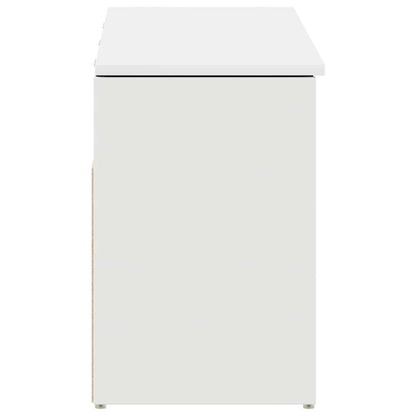 Scarpiera Bianca 102x30,5x45 cm in Legno Multistrato - homemem39