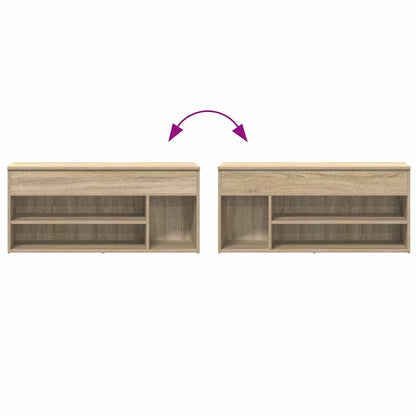 Scarpiera Rovere Sonoma 102x30,5x45 cm in Legno Multistrato | homemem39