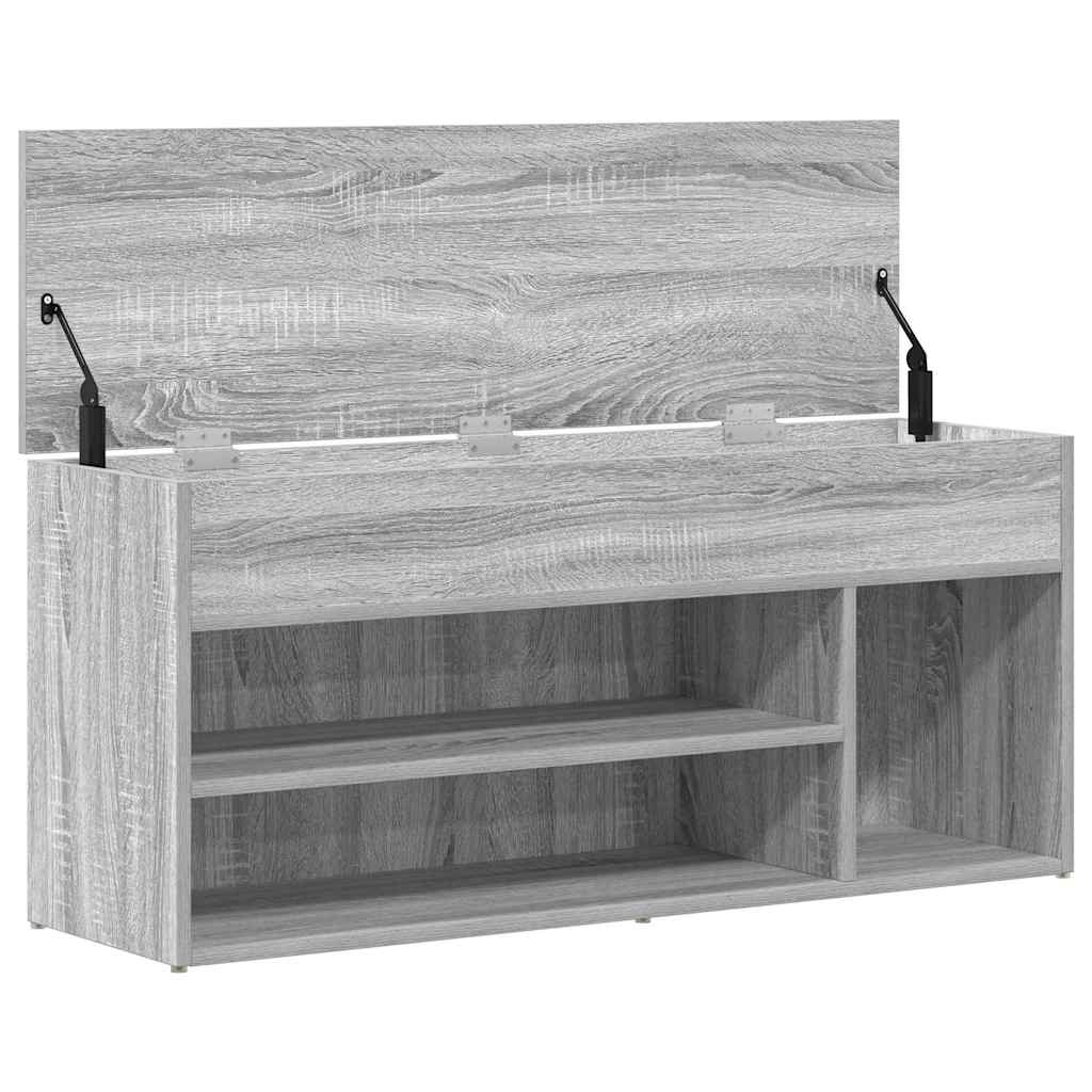 Scarpiera Grigio Sonoma 102x30,5x45 cm in Legno Multistrato - homemem39