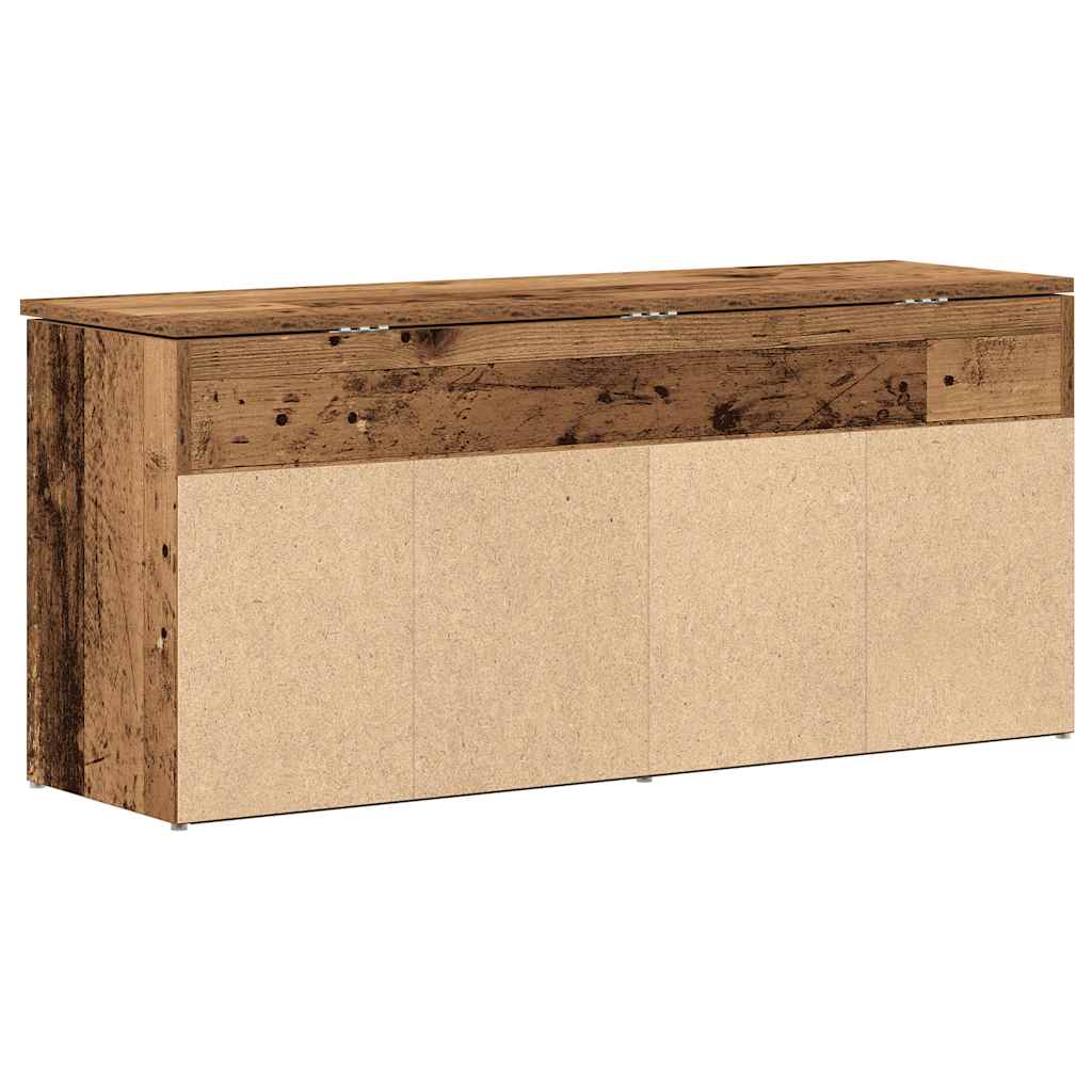 Scarpiera Legno Antico 102x30,5x45 cm in Legno Multistrato - homemem39