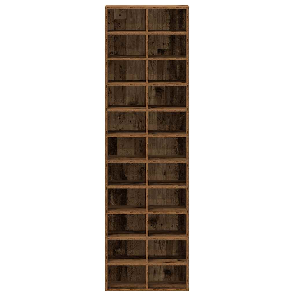 Scarpiera Legno Antico 54x34x183 cm in Legno Multistrato - homemem39
