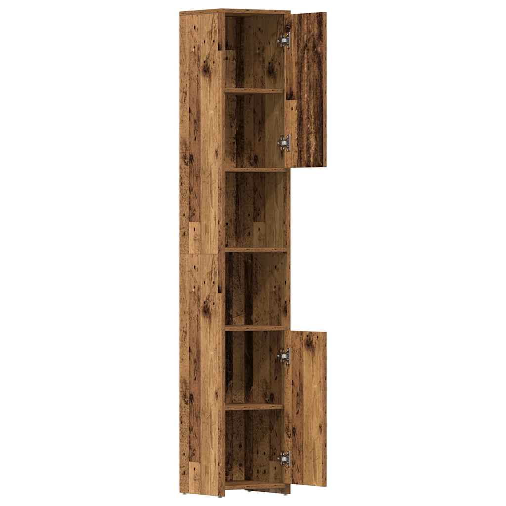 Mobile da Bagno Legno Antico 30x30x183,5 cm in Legno tecnico | homemem39