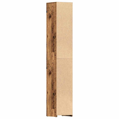 Mobile da Bagno Legno Antico 30x30x183,5 cm in Legno tecnico