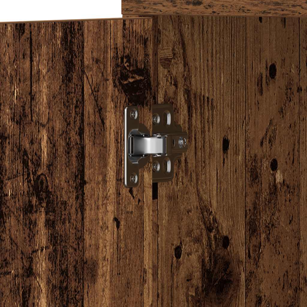 Mobile da Bagno Legno Antico 30x30x183,5 cm in Legno tecnico