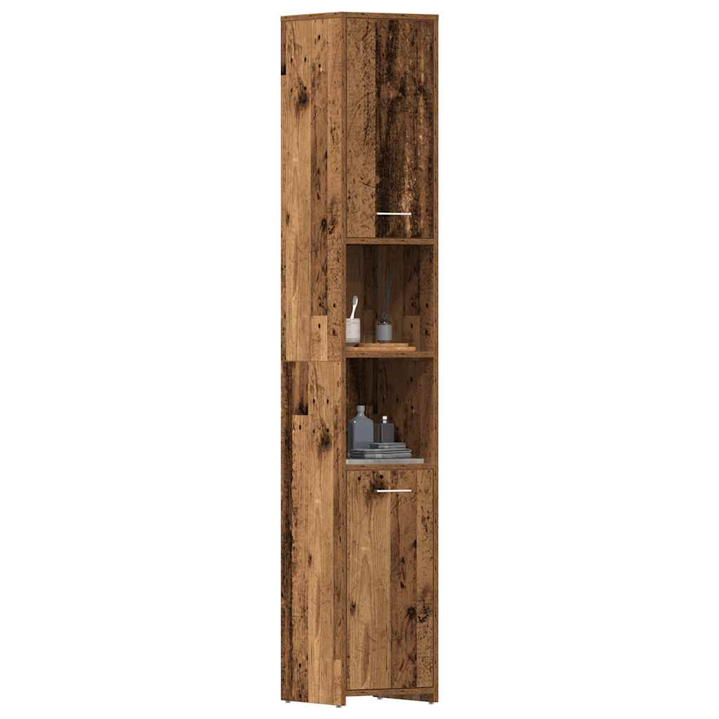 Mobile da Bagno Legno Antico 30x30x183,5 cm in Legno tecnico | homemem39