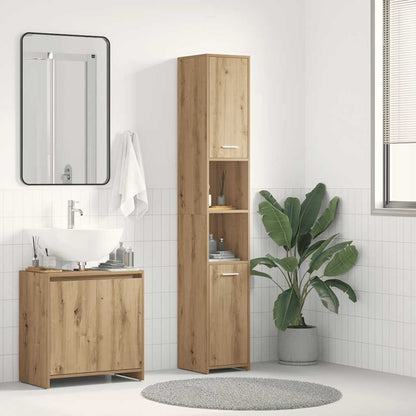 Mobile da Bagno Rovere Artigianale 30x30x183,5 cm in tecnico | homemem39