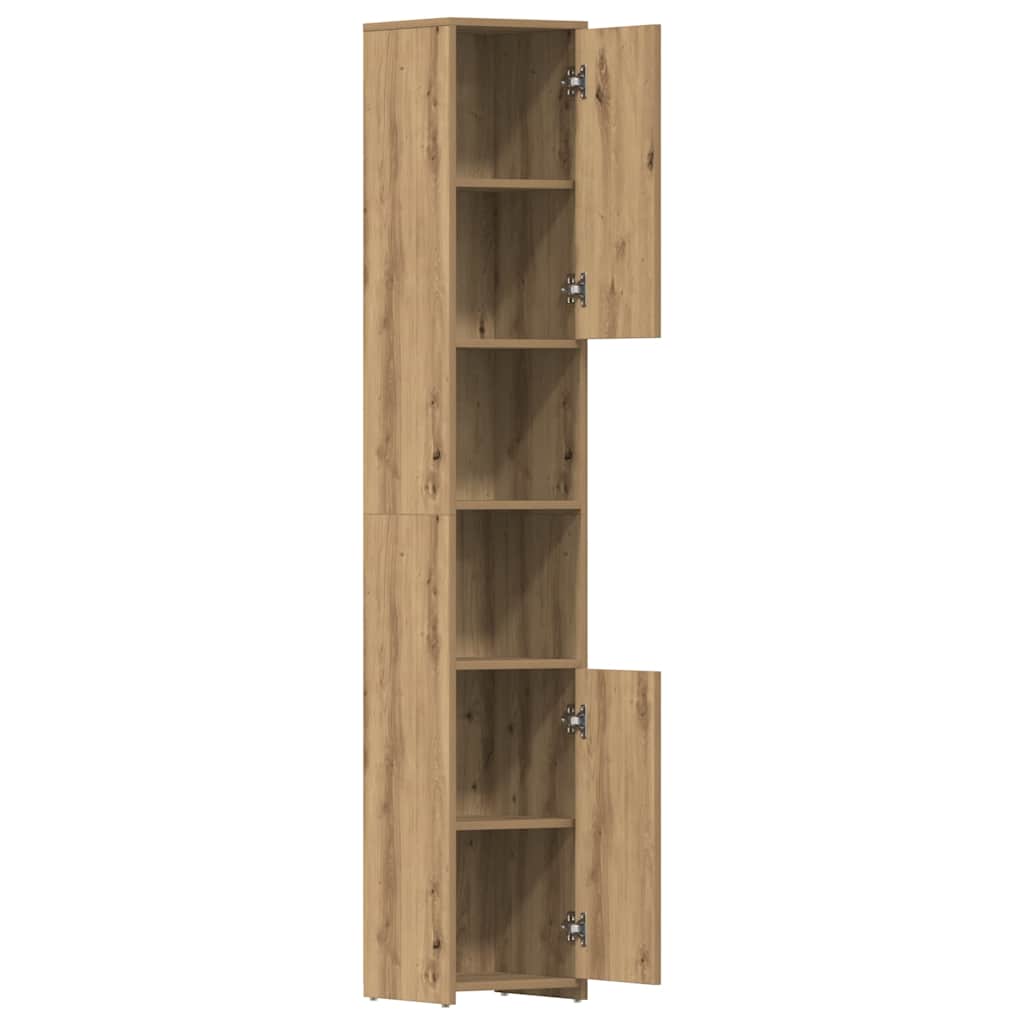 Mobile da Bagno Rovere Artigianale 30x30x183,5 cm in tecnico | homemem39