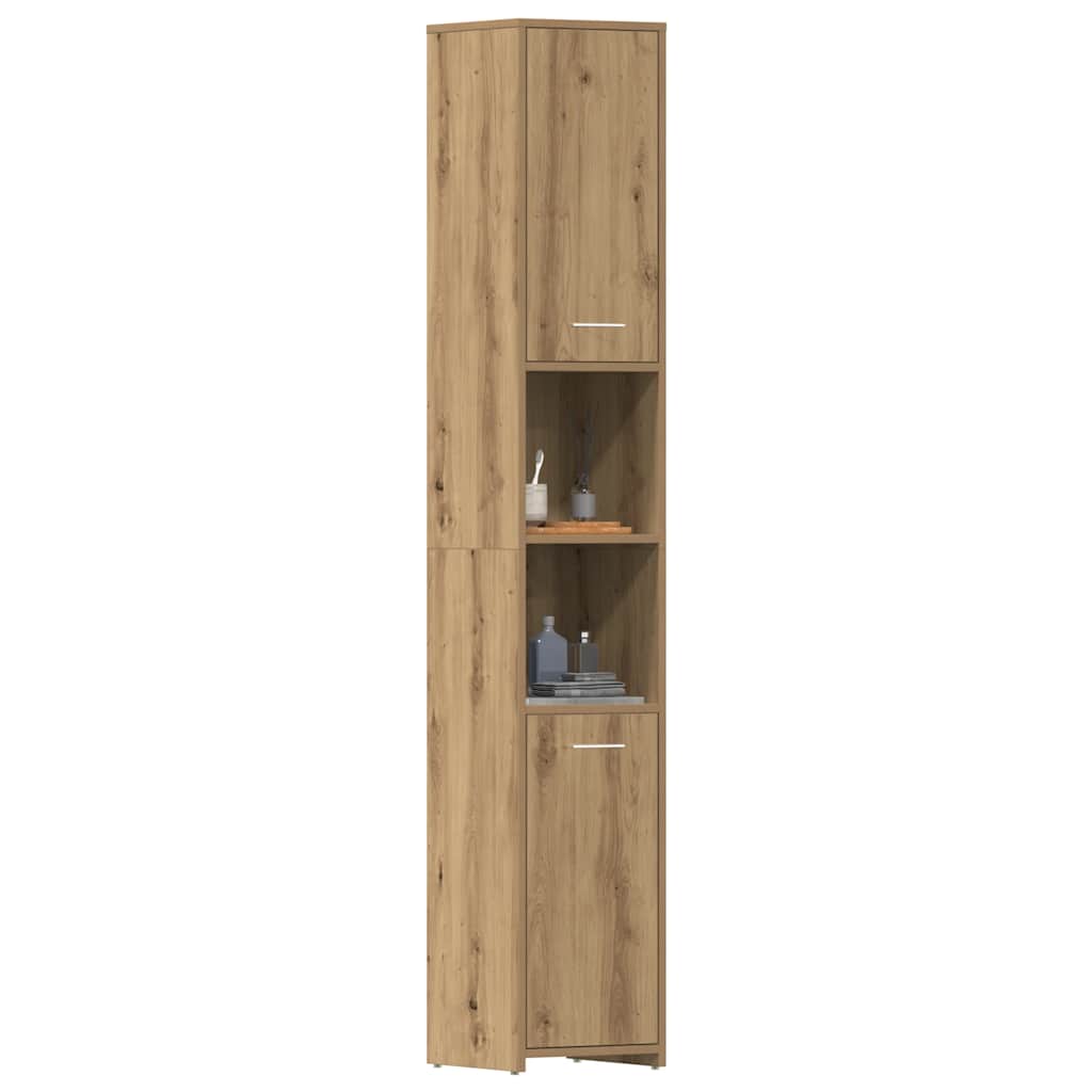 Mobile da Bagno Rovere Artigianale 30x30x183,5 cm in tecnico | homemem39