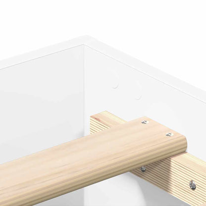 Giroletto senza Materasso Bianco 120x200 cm Legno Multistrato