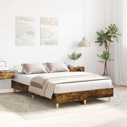Giroletto senza Materasso Rovere Fumo 120x200 cm in Truciolato