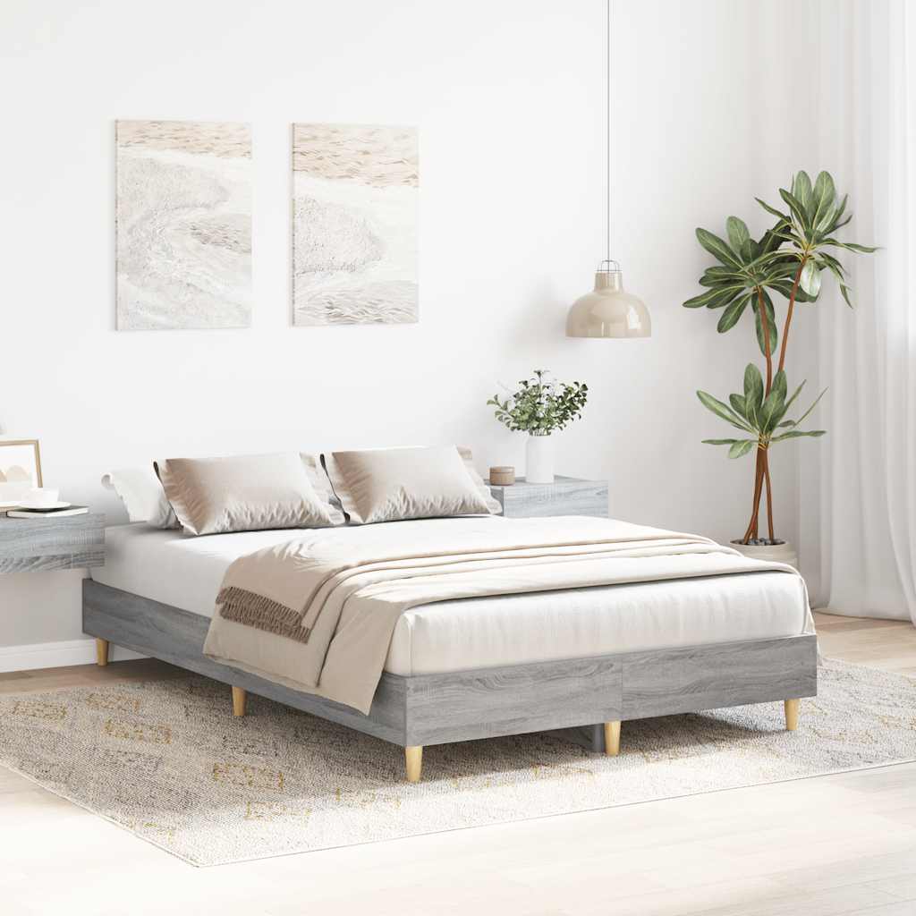 Giroletto senza Materasso Grigio Sonoma 120x200 cm Truciolato