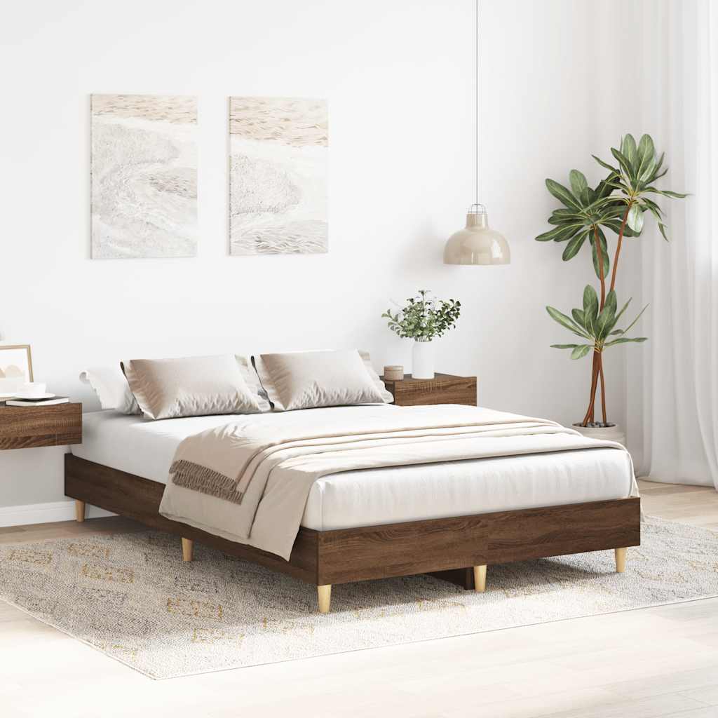 Giroletto senza Materasso Rovere Marrone 120x200 cm Truciolato | homemem39