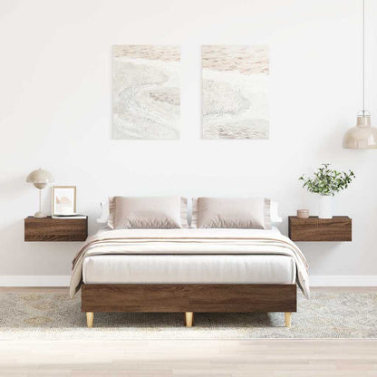 Giroletto senza Materasso Rovere Marrone 120x200 cm Truciolato