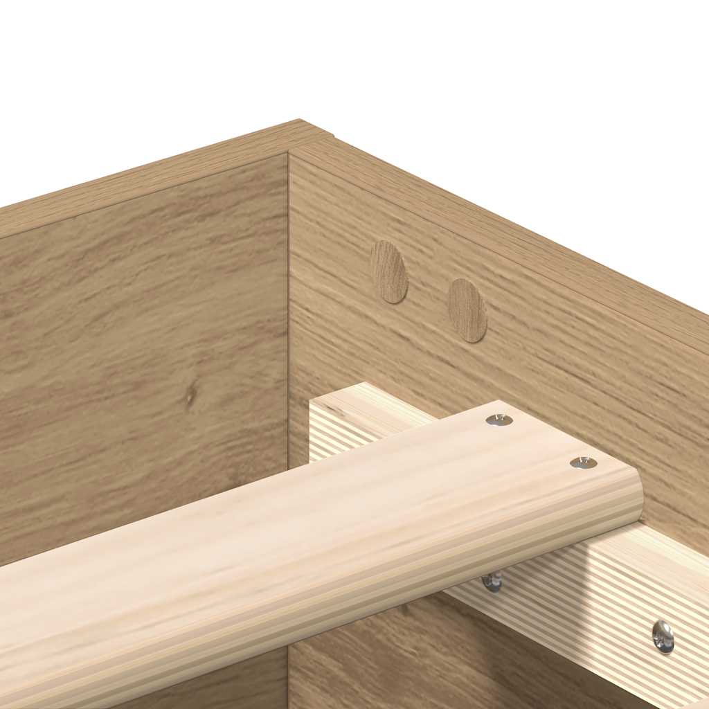 Giroletto senza Materasso Rovere Artigianale 120x200 cm - homemem39