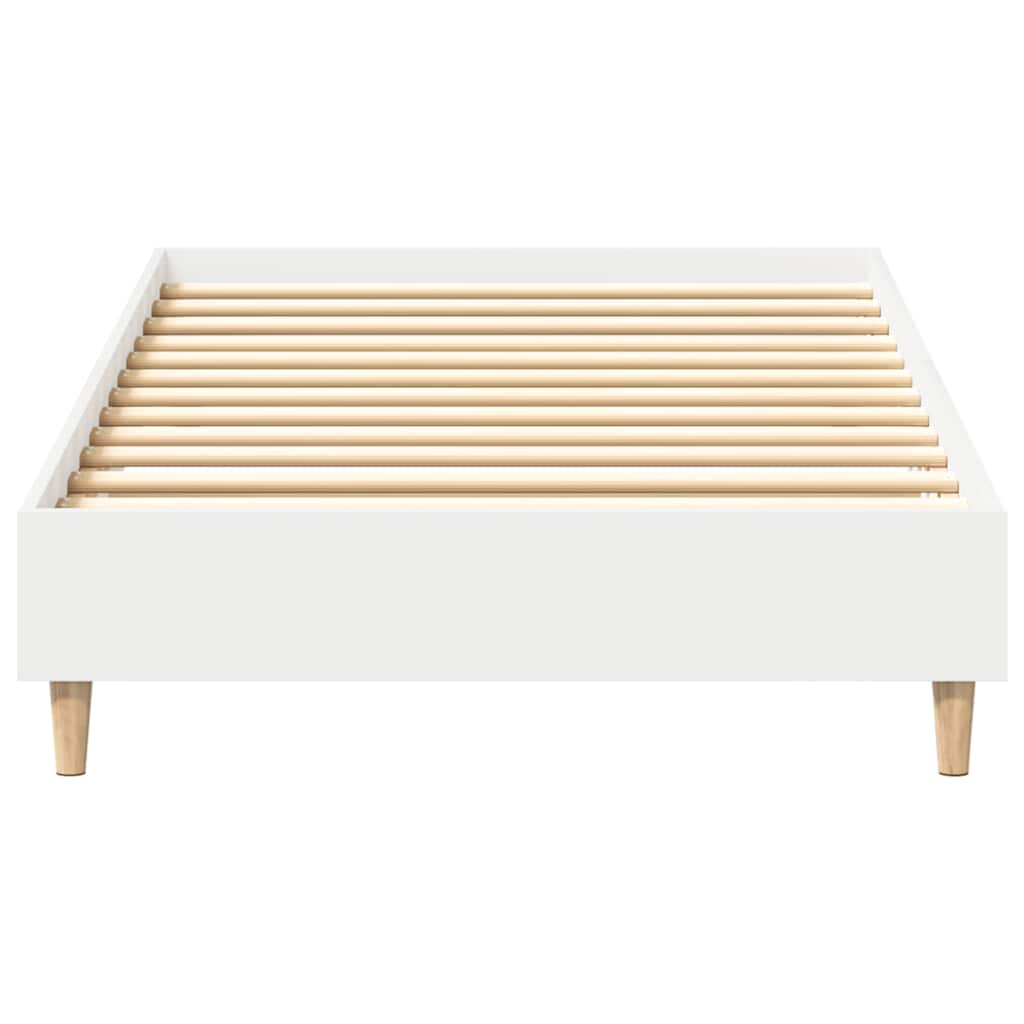 Giroletto senza Materasso Bianco 100x200 cm in Legno Massello | homemem39
