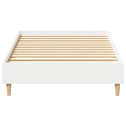 Giroletto senza Materasso Bianco 100x200 cm in Legno Massello | homemem39
