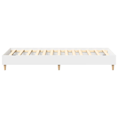 Giroletto senza Materasso Bianco 100x200 cm in Legno Massello | homemem39