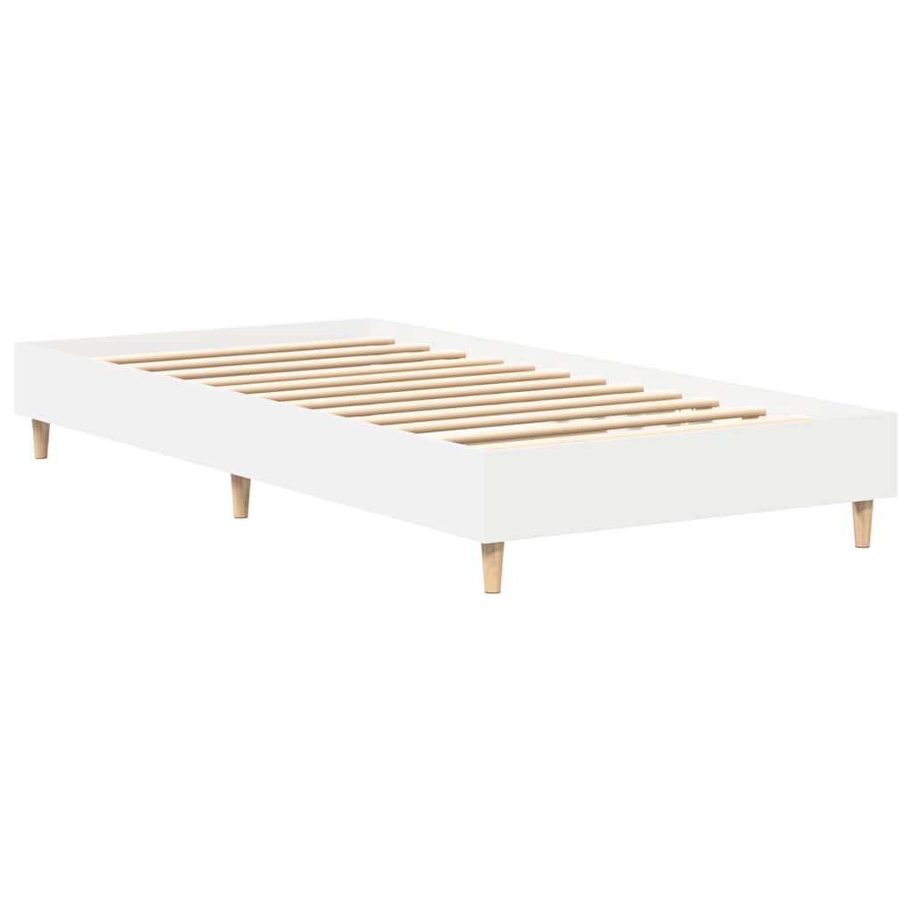 Giroletto senza Materasso Bianco 100x200 cm in Legno Massello | homemem39