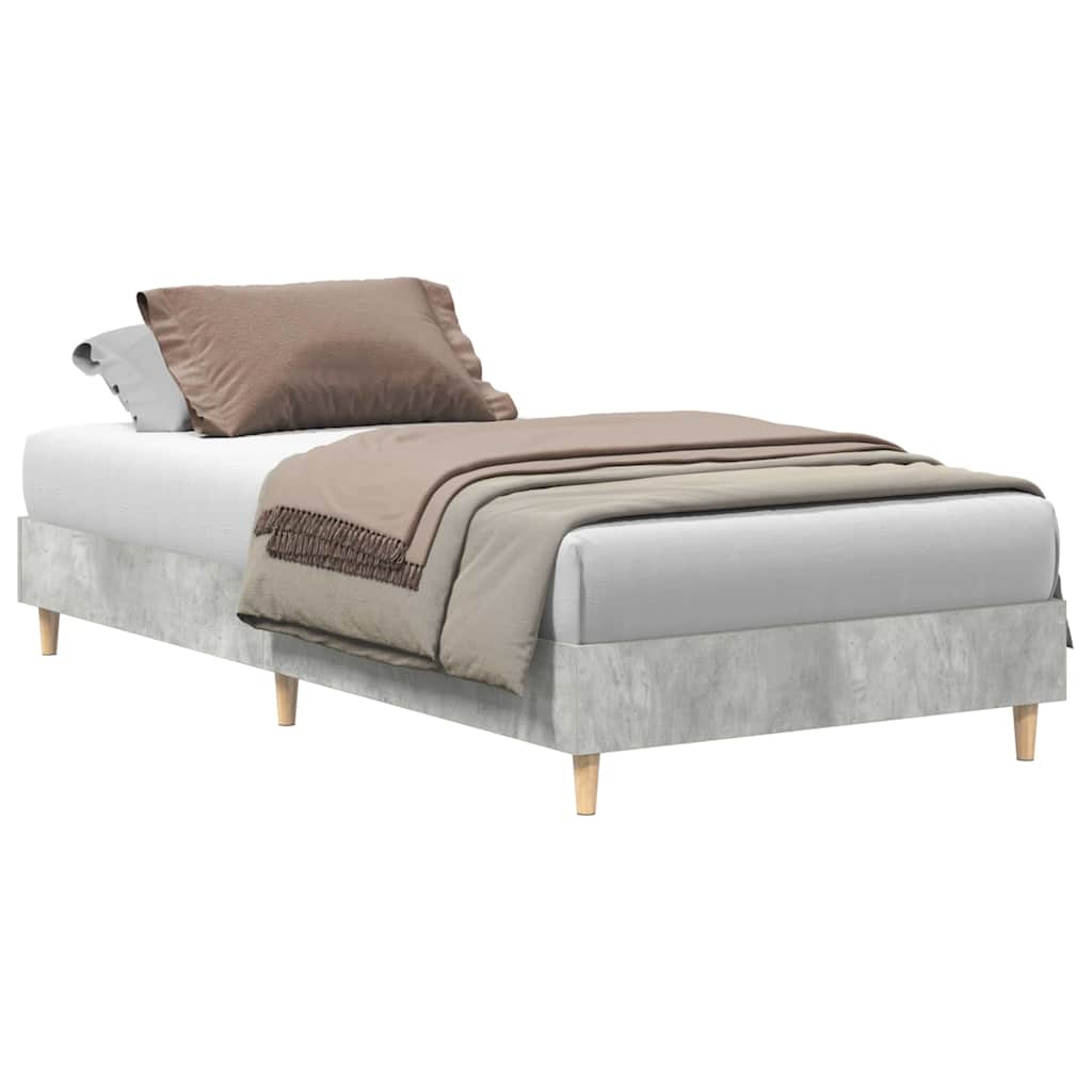 Giroletto senza Materasso Grigio Cemento 100x200 cm Truciolato