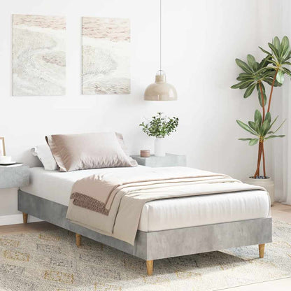 Giroletto senza Materasso Grigio Cemento 100x200 cm Truciolato