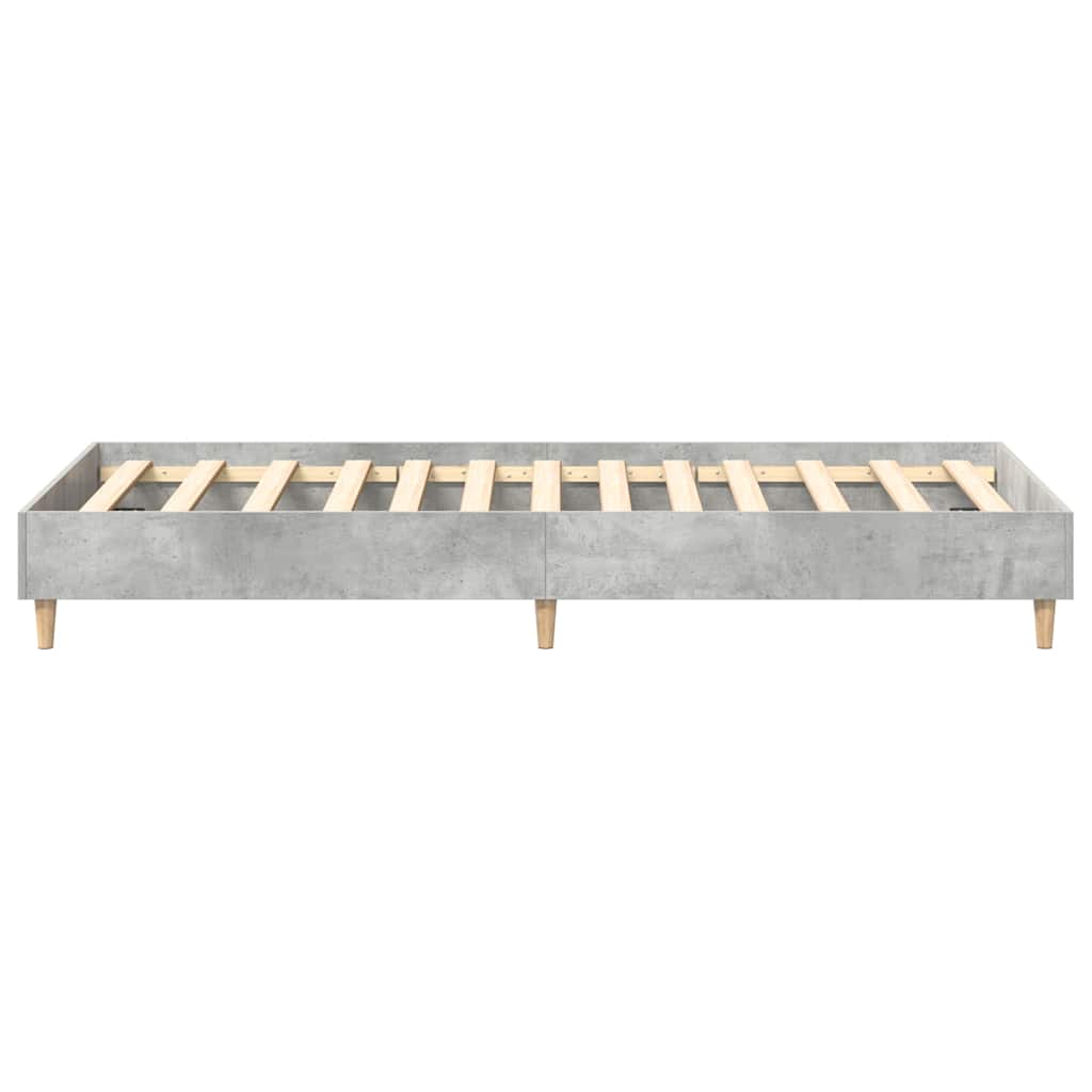 Giroletto senza Materasso Grigio Cemento 100x200 cm Truciolato