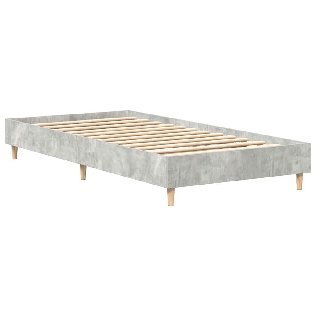 Giroletto senza Materasso Grigio Cemento 100x200 cm Truciolato
