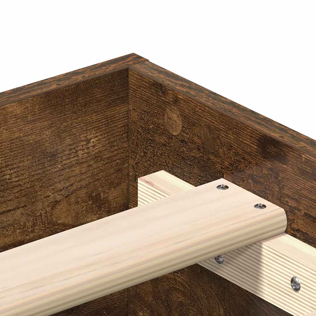 Giroletto senza Materasso Rovere Fumo 100x200 cm in Truciolato