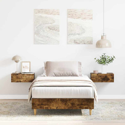Giroletto senza Materasso Rovere Fumo 100x200 cm in Truciolato