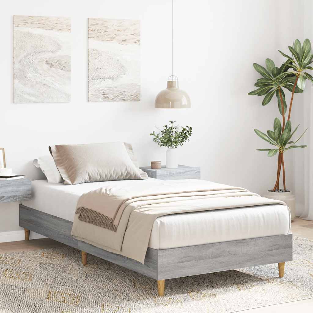 Giroletto senza Materasso Grigio Sonoma 100x200 cm Truciolato | homemem39
