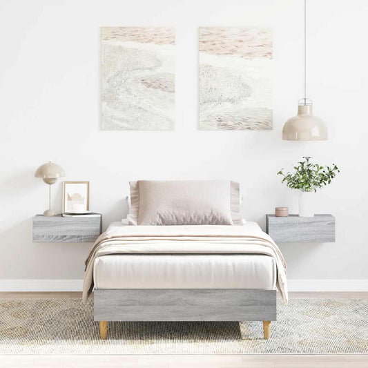 Giroletto senza Materasso Grigio Sonoma 100x200 cm Truciolato | homemem39