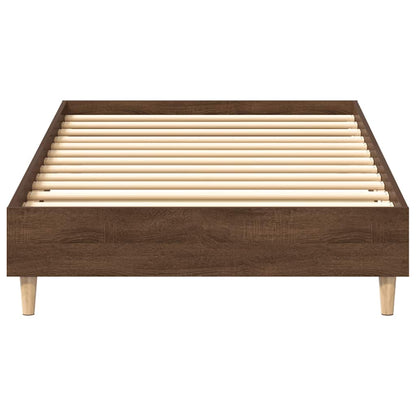 Giroletto senza Materasso Rovere Marrone 100x200 cm Truciolato | homemem39